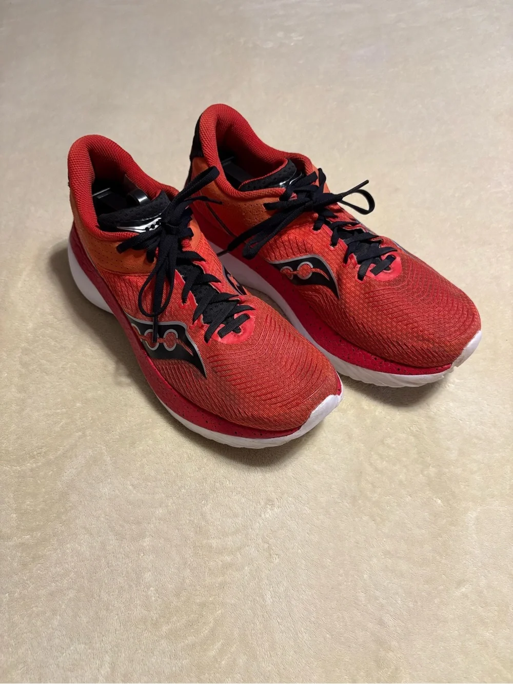 Saucony Men’s Red and Black Performance Sneakers